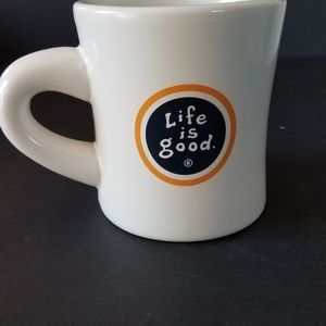 Life is Good Diner Style Coffee Mug